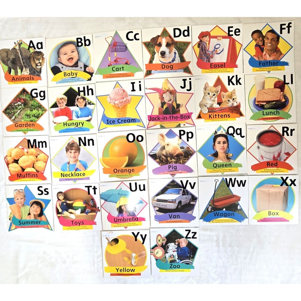A-Z Ready Readers Stage ABC Set of 26 Children's Books Pre-K Guided Reading A